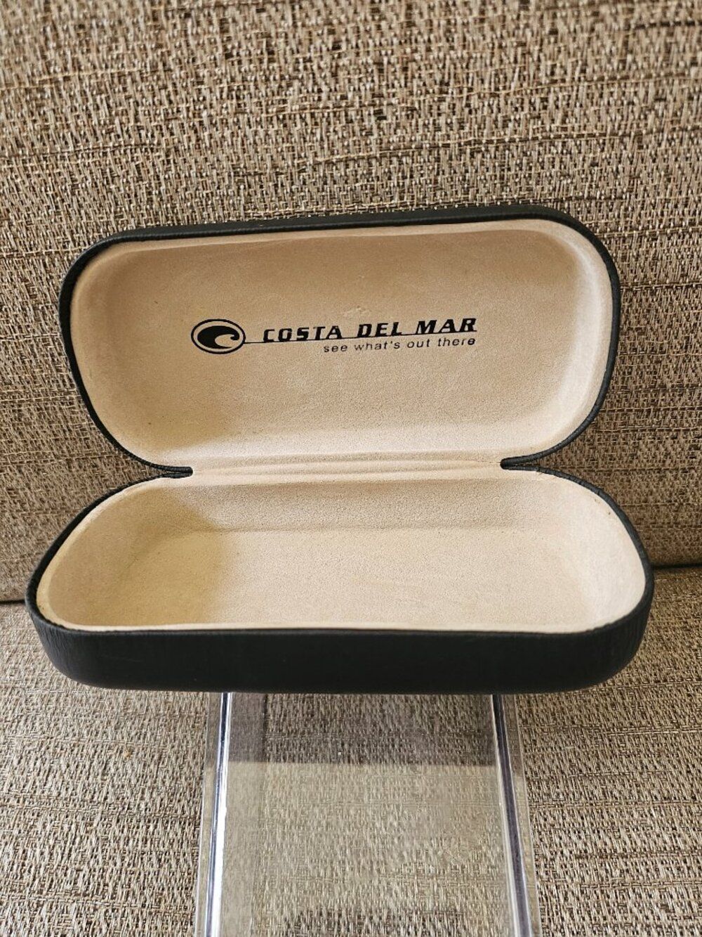 Costa Del Mar Black Hard Shell Eyeglass Sunglasses Case Clamshell Case